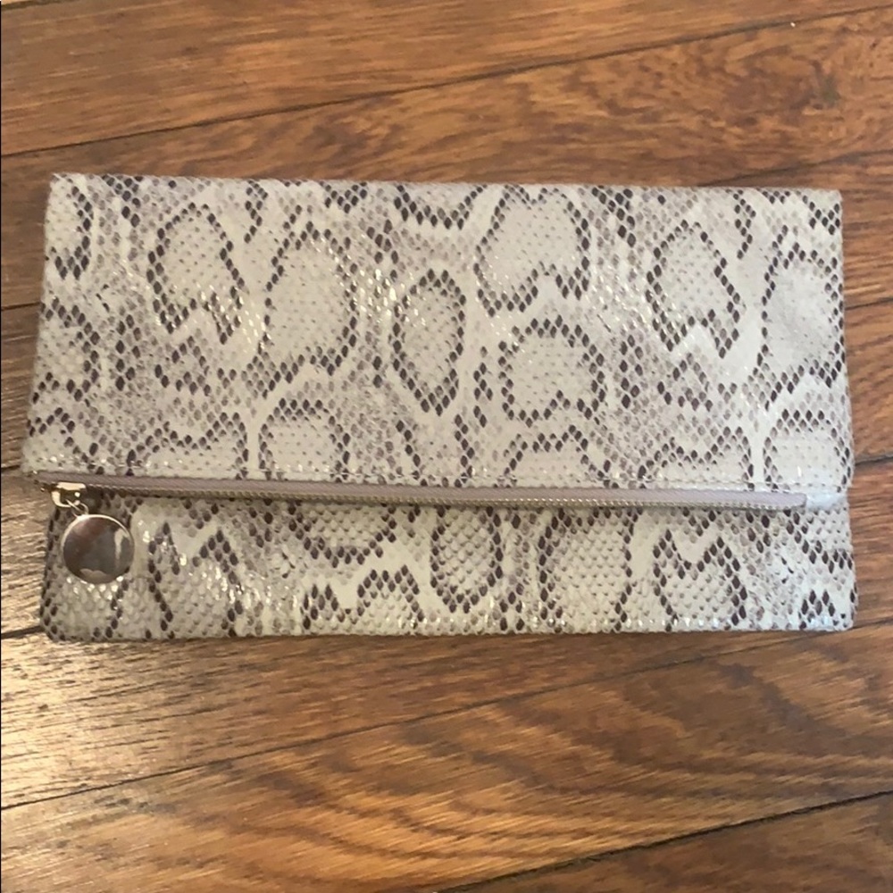 Snakeskin Clutch